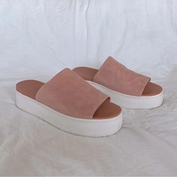 Vince Shoes Vincesuede Cutout Accent Slides Poshmark